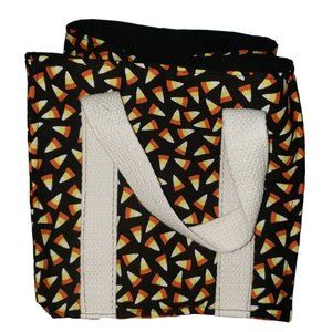 Hand Sewn Halloween Bag Handmade Handcrafted Perfect for Treats Candy Corn Print